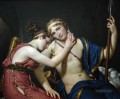 La despedida de Telémaco y Eucharis Jacques Louis David desnudo